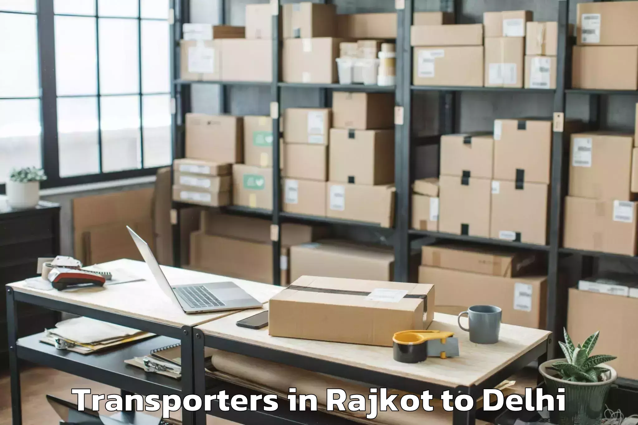 Reliable Rajkot to Tdi Paragon Mall Transporters